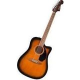 Fender California Debut Redondo CE Dreadnought Ceviz Klavye 2 Ton Sunburst Elektro Akustik Gitar