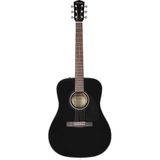 Fender CD-60 Dread V3 DS Black Akustik Gitar | Kolay çalınabilir sap, masif ladin üst, ücretsiz sanal kurslar dahil, akustik gitar başlangıç için ideal