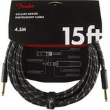 Fender Deluxe Düz Uçlu 4.5 m Siyah Tweed Enstrüman Kablo