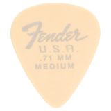 Fender® »DURA-TONE® DELRIN PICK - 351-SHAPE - 12-PACK« Delrin Pena - 351 Form - Orta (0.71) - 12 Paket - Renk: Olimpiyat Beyazı