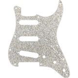 Fender Hybrid Glass Glitter Stratocaster Silver Sparkle Pickguard