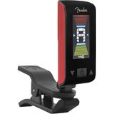 Fender Original Tuner Fiesta Red Akort Aleti | Gitar, bas, ukulele, keman için klipsli akort cihazı, 430 – 450 Hz kalibrasyon, iyi okunabilir ekran, kromatik atmosfer
