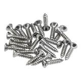 Fender Pickguard/control Plate Mounting Screws 24 Chrome Gitar Yedek Parça