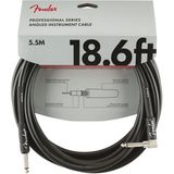 Fender Profesyonel Düz/Açılı Siyah 5.5 m Gitar Kablosu