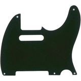 Fender Pure Pickguard, 52 Telecaster, 5-Hole - Black 1-Ply Telecaster Pickguard