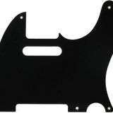 Fender Pure Vintage Pickguard, 52 Telecaster, 5-Hole - Black 1-Ply Telecaster Pickguard
