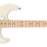 Fender Squier Affinity Strat MN WPG OWT Elektro Gitar | Akçaağaç klavye, hafif gövde, 300 doların altında ideal marş elektro gitar, harika Strat tonu, yeni başlayanlar için uygun