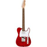Fender Squier Affinity Telecaster Fmt Sh Laurel Klavye Wpg Crimson Red Transparent Elektro Gitar
