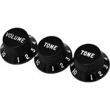 Fender Stratocaster Black Volume Tone Tone 3 Kontrol Düğmesi