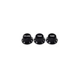 Fender Stratocaster® Knobs, Black (Ses, Tone) (3)