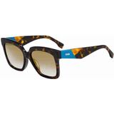 Fendi Ff 0284/F/S 086 56 Ekartman Kadın Güneş Gözlüğü - Kahverengi
