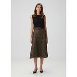 Fendi Kahverengi Midi Ipek Etek - 38