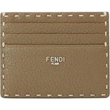 Fendi Koyu Bej Erkek Deri Kartlık - Kahverengi - Standart