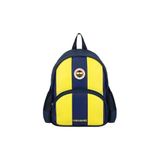 Fenerbahçe 2 Bölmeli Çubuklu Arma Baskılı Suni Deri Anaokulu Okul Sırt Çantası (25757)