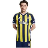Fenerbahçe 2025/26 Sezon Çubuklu Forma Unisex Modeli ile Sarı Lacivert Renk Seçeneği