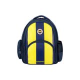 Fenerbahçe 3 Bölmeli Çubuklu Arma Baskılı Suni Deri Okul Sırt Çantası (25756)