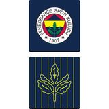 Fenerbahçe Arma Palamut Lacivert Ahşap Bardak Altlığı (2'li Set) - Lisanslı Orijinal