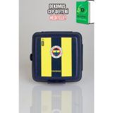 Fenerbahçe "DEKOMUS CEP DEFTERİ HEDİYELİ" LİSANSLI EFSANE ÇUBUKLU 2 KATLI BESLENME KUTUSU / LUNCH BO