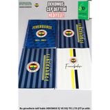 Fenerbahçe Dekomus Cep Defteri Hediyeli, Lisanslı Spiralli, 4 Adet Set (2 Kareli + 2 Çizgili), A4