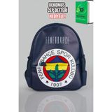 Fenerbahçe "Dekomus Cep Defteri Hediyeli" Yeni Sezon Lisanslı Çift Bölmeli Küçük Boy 32 cm Anaokul Çantası