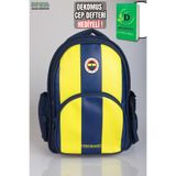 Fenerbahçe "DEKOMUS CEP DEFTERİ HEDİYELİ" YENİ SEZON LİSANSLI ÇUBUKLU OKUL ÇANTASI