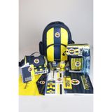 Fenerbahçe DEKOMUS İLE YENİ SEZON LİSANSLI FULL KIRTASİYE OKUL SETİ ÇUBUKLU OKUL,3 BÖLMELİ BESLENME