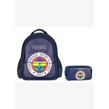 Fenerbahçe Erkek Çocuk Arma Baskılı Suni Deri Okul Çantası ve Kalemlik Seti (İkili Set) - SETME25760