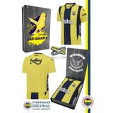 Fenerbahçe FB FRM 045 Fenerbahçe Orijinal Lisanslı 2024 Yeni Sezon Sarı Lacivert Çubuklu Forma + Bileklik Set H