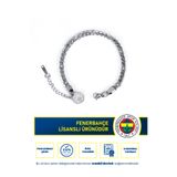 Fenerbahçe FB İnce Ayarlanabilir 19 cm Çelik Bileklik Gri Lisanslı Taraftar Aksesuarı
