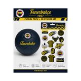 Fenerbahçe Futbol Topu ve 3D Sticker Seti No:5 Lisanslı Taraftar Seti