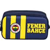 Fenerbahçe Iki Gözlü Erkek Çocuk Fenerbahçe Baskılı Mavi - Sarı Okul Kalem Çantası/kalemlik - 70016 - Sarı - Lacivert