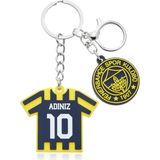 Fenerbahçe Kişiye Özel Forma Anahtarlık - Sarı - Lacivert