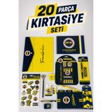 Fenerbahçe Lisanslı 20 Parça Kırtasiye Seti Sticker,Bloknot