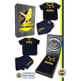 Fenerbahçe Lisanslı 23-24 Lacivert Çocuk Forma Set Hediyelik Ahşap Kutulu - Lacivert - Sarı - 2 Yaş