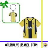 Fenerbahçe Lisanslı 24-25 Çubuklu Çocuk Forması ve Forma Anahtarlık - 9 - 10 Yaş - Sarı - Lacivert