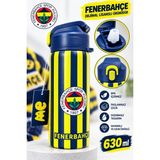 Fenerbahçe Lisanslı Çelik Termos Matara Sarı Lacivert 630 ml - standart - Renkli
