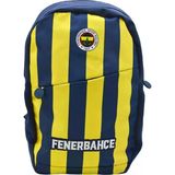 Fenerbahce Lisansli Cubuklu Forma Desenli Okul Sirt Cantasi 3 Bolmeli