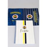 Fenerbahçe Lisanslı Fenerbahçe"tekli" Spırallı Çizgili A4 Karton Kapak 72 Yaprak Defter - 12M-Krem