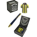 Fenerbahçe Lisanslı Forma Kalemlik Hediyelik Set Ahşap Kutulu - 1 Adet - Sarı - Lacivert