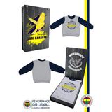 Fenerbahçe Lisanslı Lacivert Bebek Sweat Republic Of Fenerbahçe Hediyelik Ahşap Kutulu - 9 - 12 Ay - Lacivert - Gri