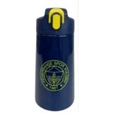 Fenerbahçe Lisanslı Logolu Pipetli Çelik Matara 500ML - Lacivert