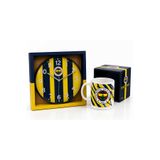 Fenerbahçe LİSANSLI ÖZEL TASARIM DUVAR SAATİ VE SERAMİK KUPA SETİ