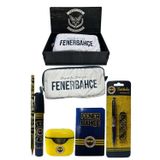 Fenerbahçe Lisanslı Sarı Air Kalemtraş Ahşap Kutulu 6Lı Kırtasiye Seti