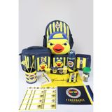 Fenerbahçe Lisanslı Yellow Collection Full Kırtasiye Seti 3D Baskılı Küçük Boy Anaokul,Saplı Klasör ve Kalem Çantası,Beslenme Kabı ve 500 Ml Matara Seti