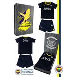 Fenerbahçe Mini Lacivert Çocuk Forma Set Hediyelik Ahşap Kutulu