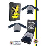 Fenerbahçe Orijinal Fb Logo Sarı-Lacivert Bebek Sweat Hediyelik Ahşap Kutulu