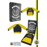 Fenerbahçe Orijinal Fb Logo Sarı-Lacivert Bebek Sweat Kişiye Özel Hediyelik Ahşap Kut