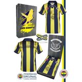 Fenerbahçe Orijinal Lisanslı 100. Yıl Forma Spor Bileklik Set Hediyelik Ahşap Kutulu - Lacivert - XL
