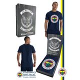 Fenerbahçe Orijinal Lisanslı Kabartma Logo Lacivert Tribün T-Shirt Kişiye Özel Hediy