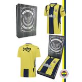 Fenerbahçe Orijinal Lisanslı Unisex 2024-2025 Yeni Sezon Sarı Lacivert Çubuklu Forma Ahşap Kutulu